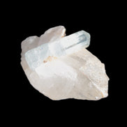 Blue/Clear double-terminated Aquamarine (22mm) and Calcite crystal 36mm 56.1ct 11.2g Rocks and Things