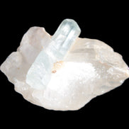 Blue/Clear double-terminated Aquamarine (22mm) and Calcite crystal 36mm 56.1ct 11.2g Rocks and Things