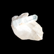 Blue/Clear double-terminated Aquamarine (22mm) and Calcite crystal 36mm 56.1ct 11.2g Rocks and Things