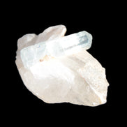 Blue/Clear double-terminated Aquamarine (22mm) and Calcite crystal 36mm 56.1ct 11.2g Rocks and Things