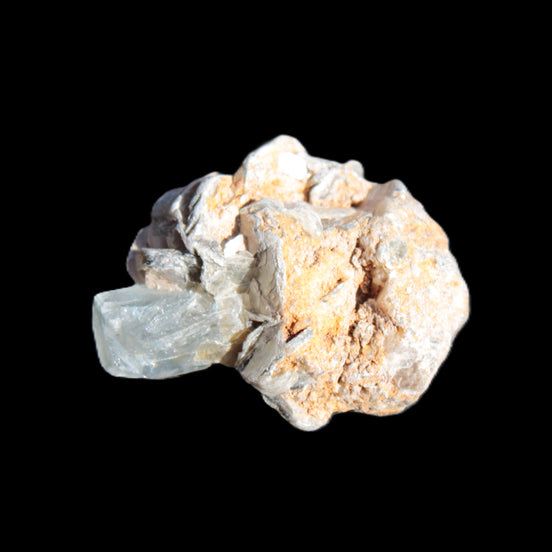 Terminated Aquamarine & Heliodor crystal 21mm with Lepidolite & Feldspar 52.1ct  10.4g Rocks and Things