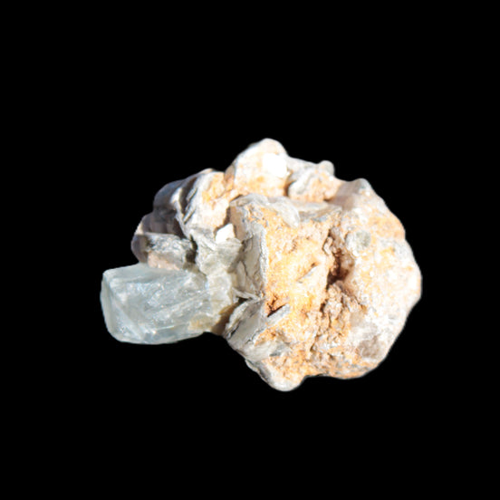 Terminated Aquamarine & Heliodor crystal 21mm with Lepidolite & Feldspar 52.1ct  10.4g Rocks and Things