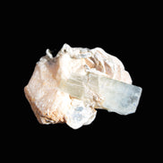 Terminated Aquamarine & Heliodor crystal 21mm with Lepidolite & Feldspar 52.1ct  10.4g Rocks and Things