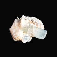 Terminated Aquamarine & Heliodor crystal 21mm with Lepidolite & Feldspar 52.1ct  10.4g Rocks and Things