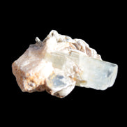 Terminated Aquamarine & Heliodor crystal 21mm with Lepidolite & Feldspar 52.1ct  10.4g Rocks and Things