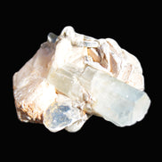 Terminated Aquamarine & Heliodor crystal 21mm with Lepidolite & Feldspar 52.1ct  10.4g Rocks and Things