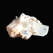 Terminated Aquamarine & Heliodor crystal 21mm with Lepidolite & Feldspar 52.1ct  10.4g Rocks and Things