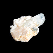 Terminated Aquamarine & Heliodor crystal 21mm with Lepidolite & Feldspar 52.1ct  10.4g Rocks and Things