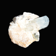 Terminated Aquamarine & Heliodor crystal 21mm with Lepidolite & Feldspar 52.1ct  10.4g Rocks and Things