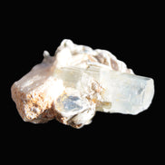 Terminated Aquamarine & Heliodor crystal 21mm with Lepidolite & Feldspar 52.1ct  10.4g Rocks and Things