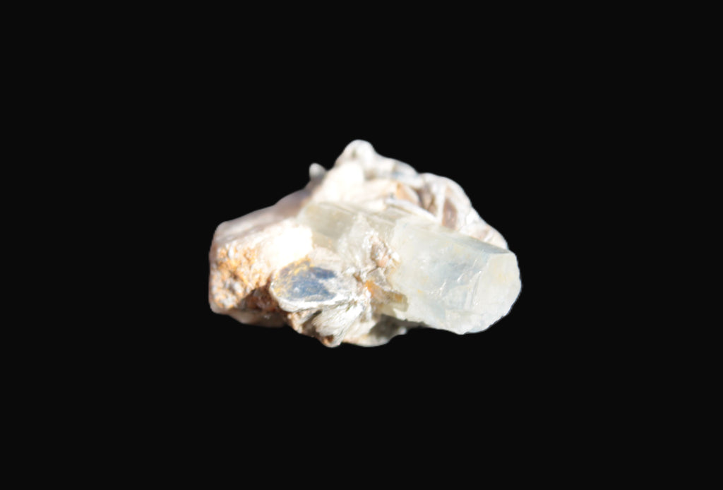 Terminated Aquamarine & Heliodor crystal 21mm with Lepidolite & Feldspar 52.1ct  10.4g Rocks and Things
