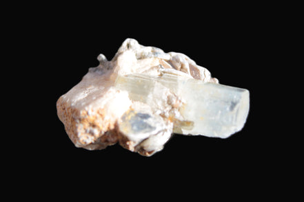 Terminated Aquamarine & Heliodor crystal 21mm with Lepidolite & Feldspar 52.1ct  10.4g Rocks and Things