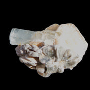 Terminated Aquamarine & Heliodor crystal 21mm with Lepidolite & Feldspar 52.1ct  10.4g Rocks and Things