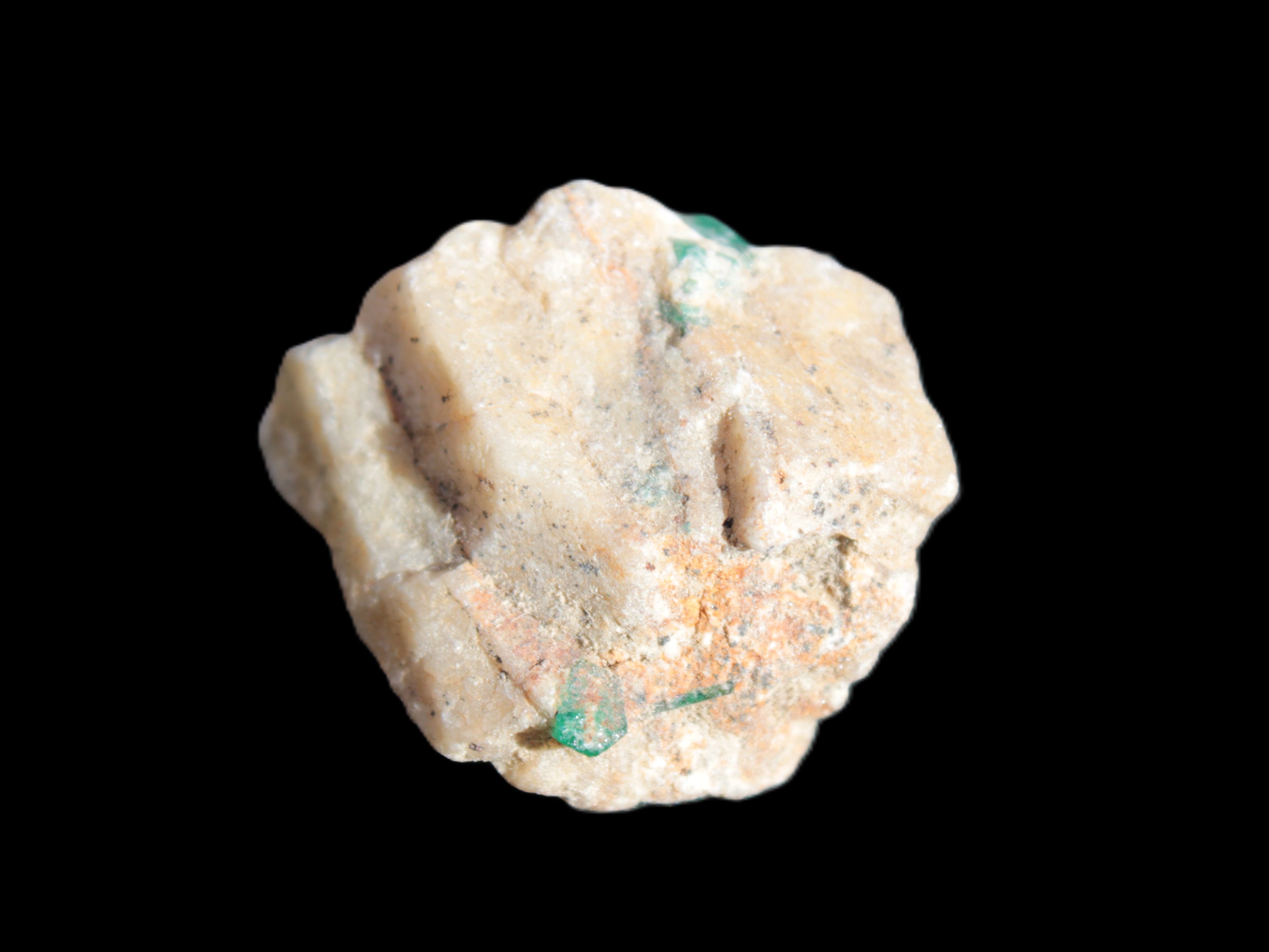 Emerald crystals on Feldspar matrix 59.6ct 11.9g Rocks and Things
