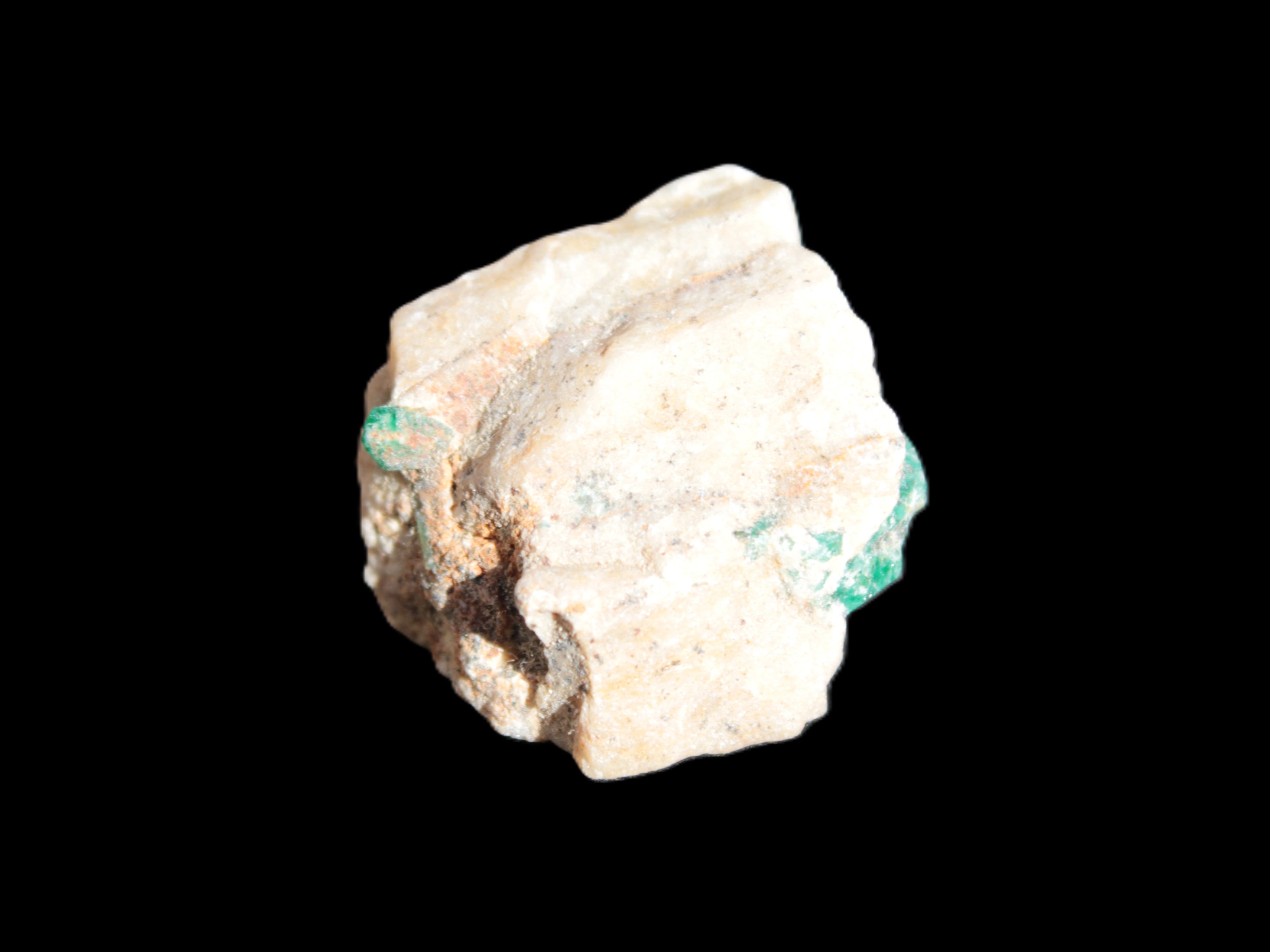 Emerald crystals on Feldspar matrix 59.6ct 11.9g Rocks and Things