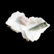 Green Tourmaline crystal on winged Muscovite with Lepidolite cluster 32mm 28.2ct 5.6g Rocks and Things