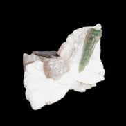 Green Tourmaline crystal on winged Muscovite with Lepidolite cluster 32mm 28.2ct 5.6g Rocks and Things