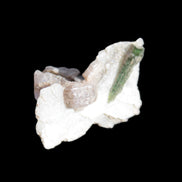 Green Tourmaline crystal on winged Muscovite with Lepidolite cluster 32mm 28.2ct 5.6g Rocks and Things