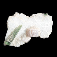 Green Tourmaline crystal on winged Muscovite with Lepidolite cluster 32mm 28.2ct 5.6g Rocks and Things