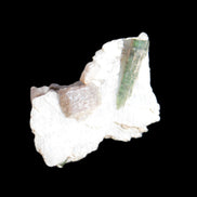 Green Tourmaline crystal on winged Muscovite with Lepidolite cluster 32mm 28.2ct 5.6g Rocks and Things