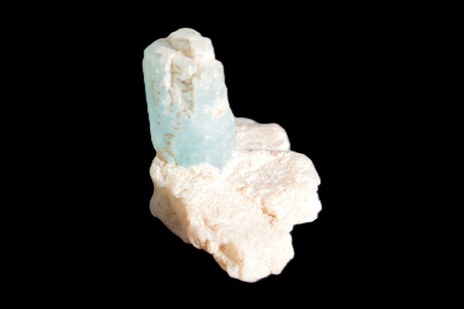 Blue Aquamarine crystals on Mica matrix 24ct 4.8g Rocks and Things