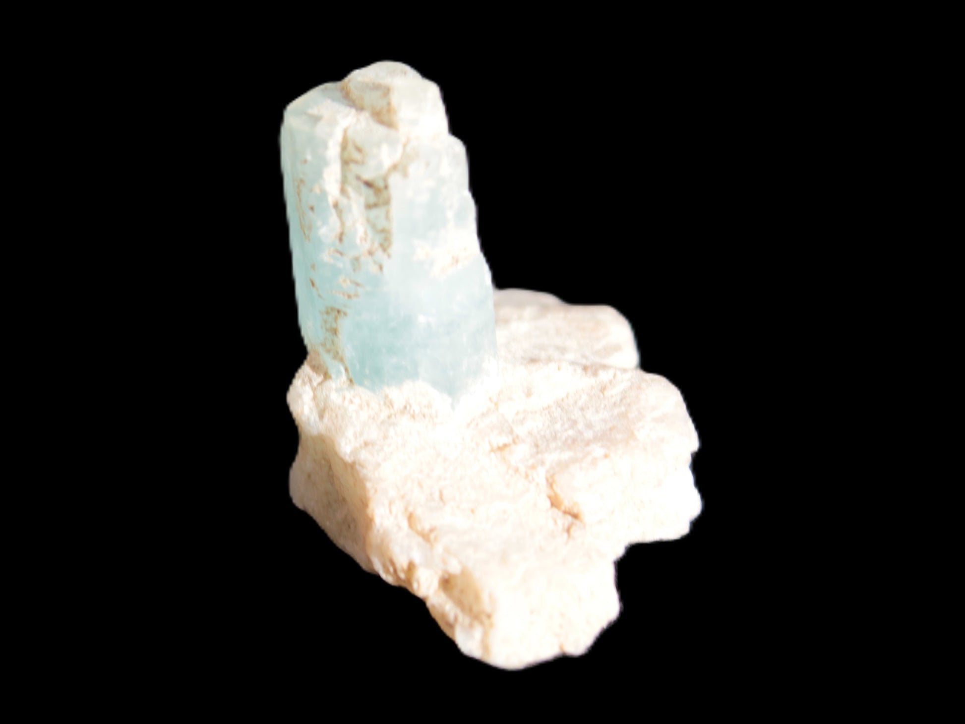 Blue Aquamarine crystals on Mica matrix 24ct 4.8g Rocks and Things