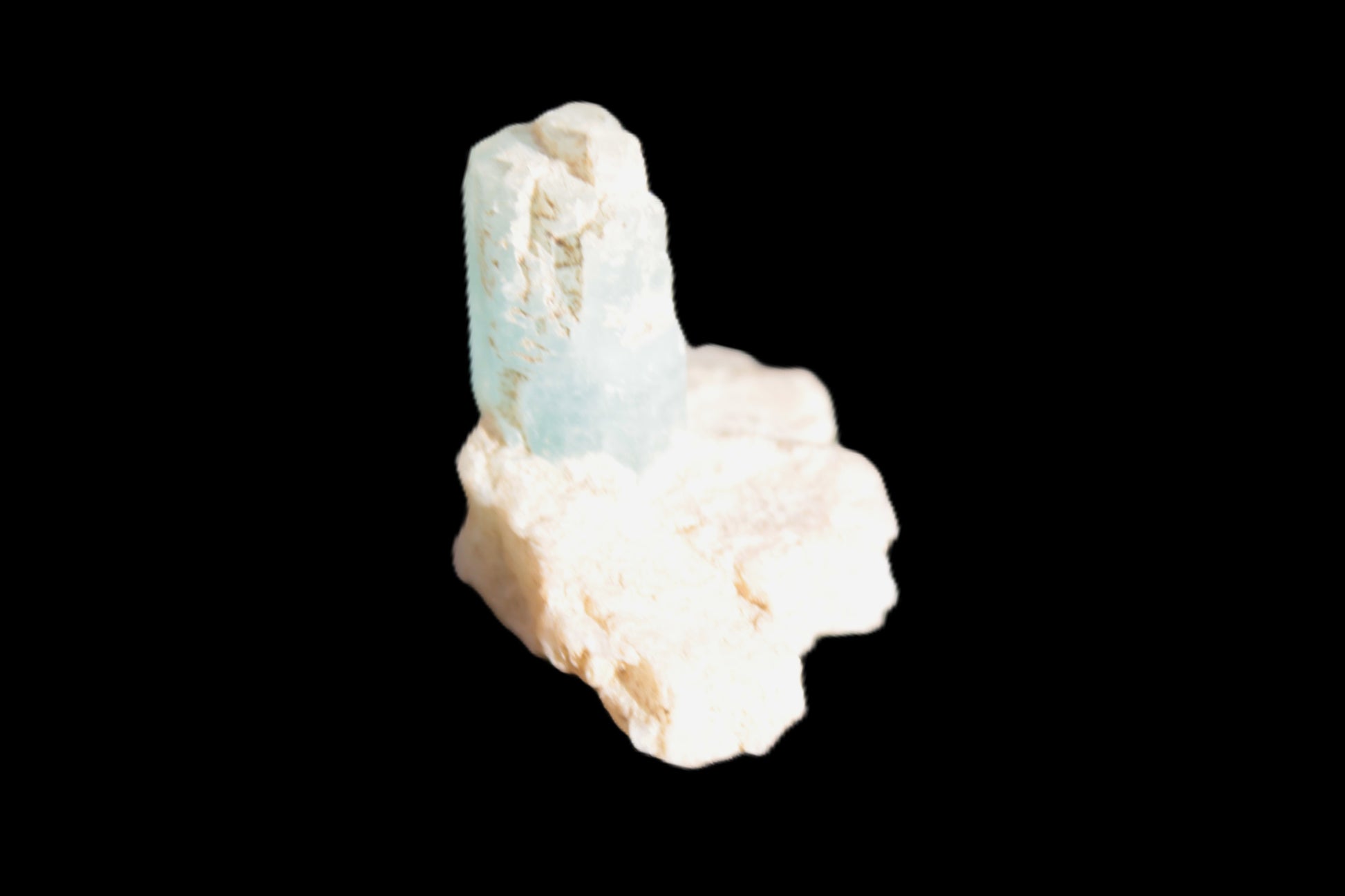 Blue Aquamarine crystals on Mica matrix 24ct 4.8g Rocks and Things