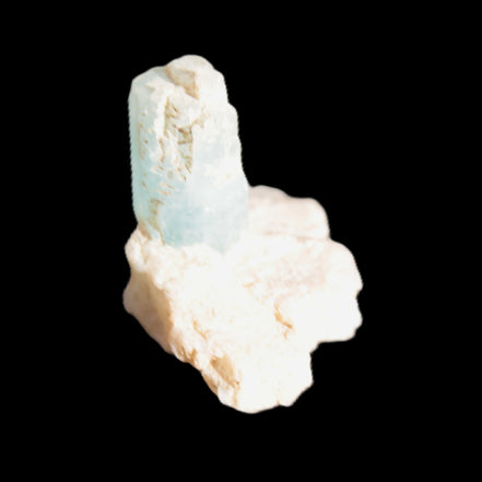Blue Aquamarine crystals on Mica matrix 24ct 4.8g in sunshine - Rocks and Things Store