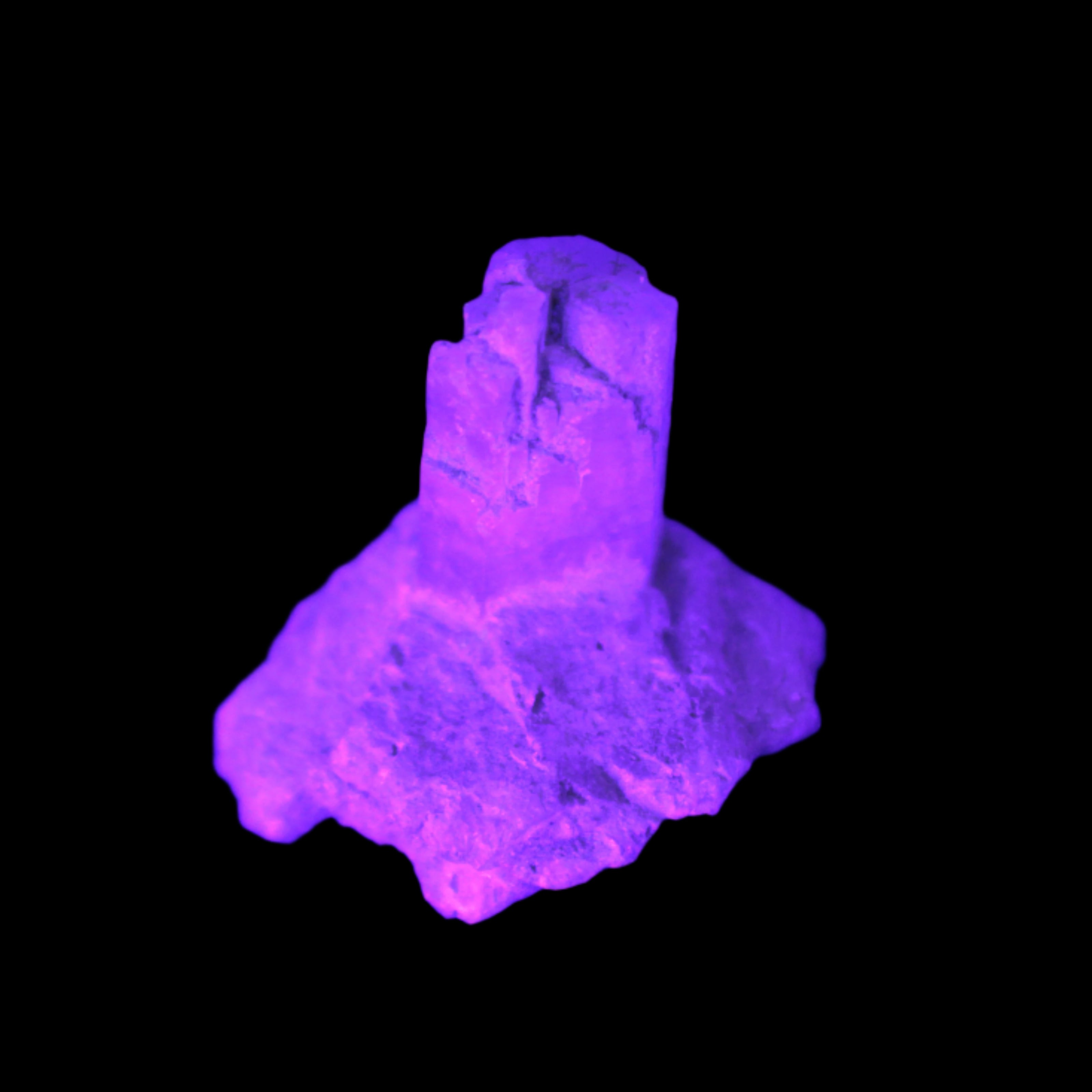 Blue Aquamarine crystals on Mica matrix 24ct 4.8g in UV light  - Rocks and Things Store