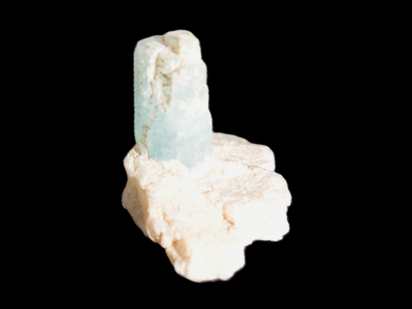 Blue Aquamarine crystals on Mica matrix 24ct 4.8g Rocks and Things