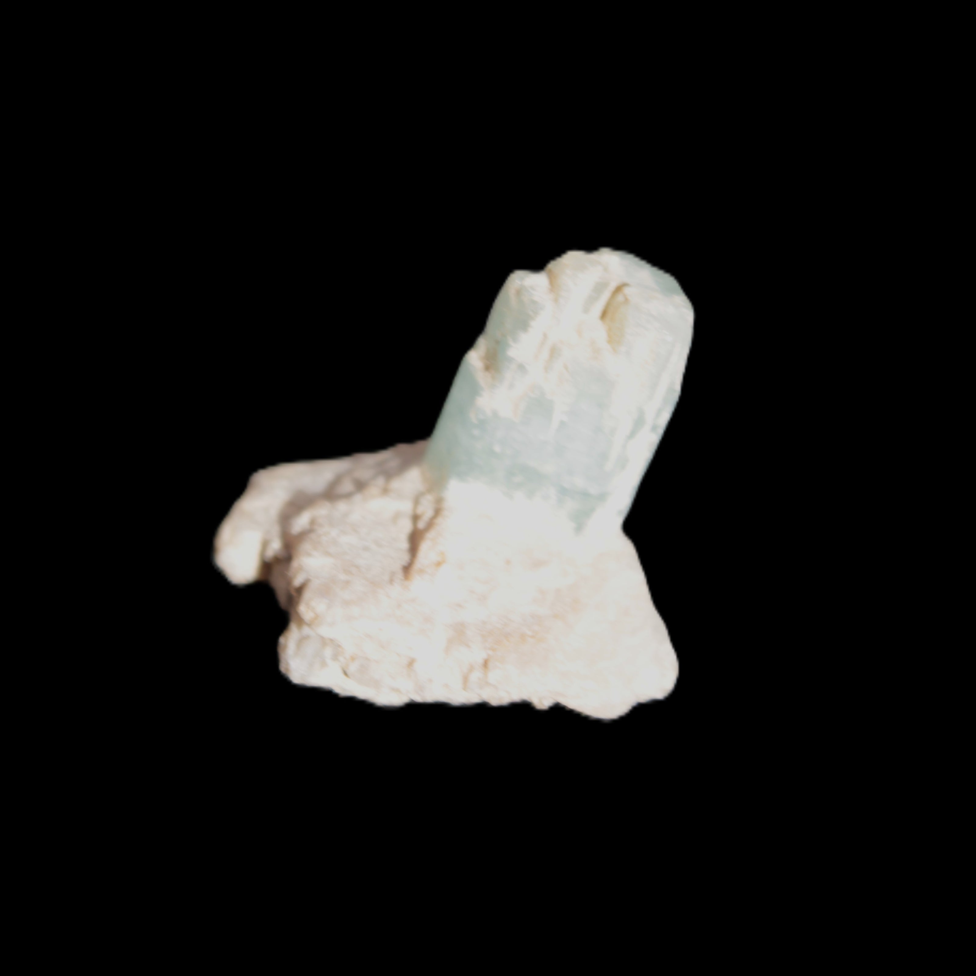 Blue Aquamarine crystals on Mica matrix 24ct 4.8g in sunlight  - Rocks and Things Store