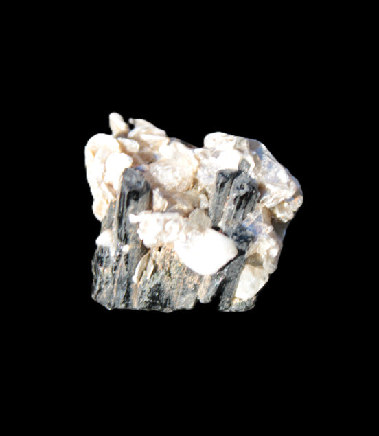 Black Tourmaline crystals on matrix of Lepidolite with tiny clear crystals 26.9ct 5.3g Rocks and Things