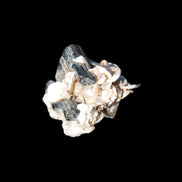 Black Tourmaline crystals on matrix of Lepidolite with tiny clear crystals 26.9ct 5.3g Rocks and Things