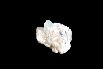 Blue Aquamarine crystal (6mm) on matrix 25mm 50ct 10g Rocks and Things