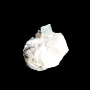 Blue Aquamarine crystal (6mm) on matrix 25mm 50ct 10g in sunshine - Rocks and Things Store