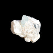 Blue Aquamarine crystal (6mm) on matrix 25mm 50ct 10g in sunshine - Rocks and Things Store