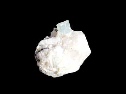 Blue Aquamarine crystal (6mm) on matrix 25mm 50ct 10g Rocks and Things