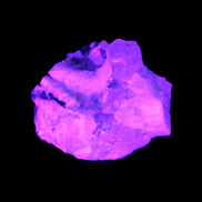 Blue Aquamarine crystal (6mm) on matrix 25mm 50ct 10g in UV light - Rocks and Things Store