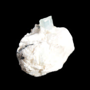 Blue Aquamarine crystal (6mm) on matrix 25mm 50ct 10g in sunlight - Rocks and Things Store