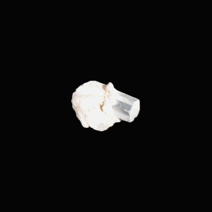 Clear Terminated tiny Aqumarine crystal on matrix 10mm  4ct  0.8g Rocks and Things