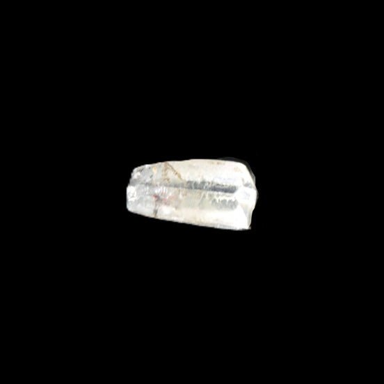 Clear Terminated tiny Aqumarine crystal 11mm 3.1ct  0.6g Rocks and Things