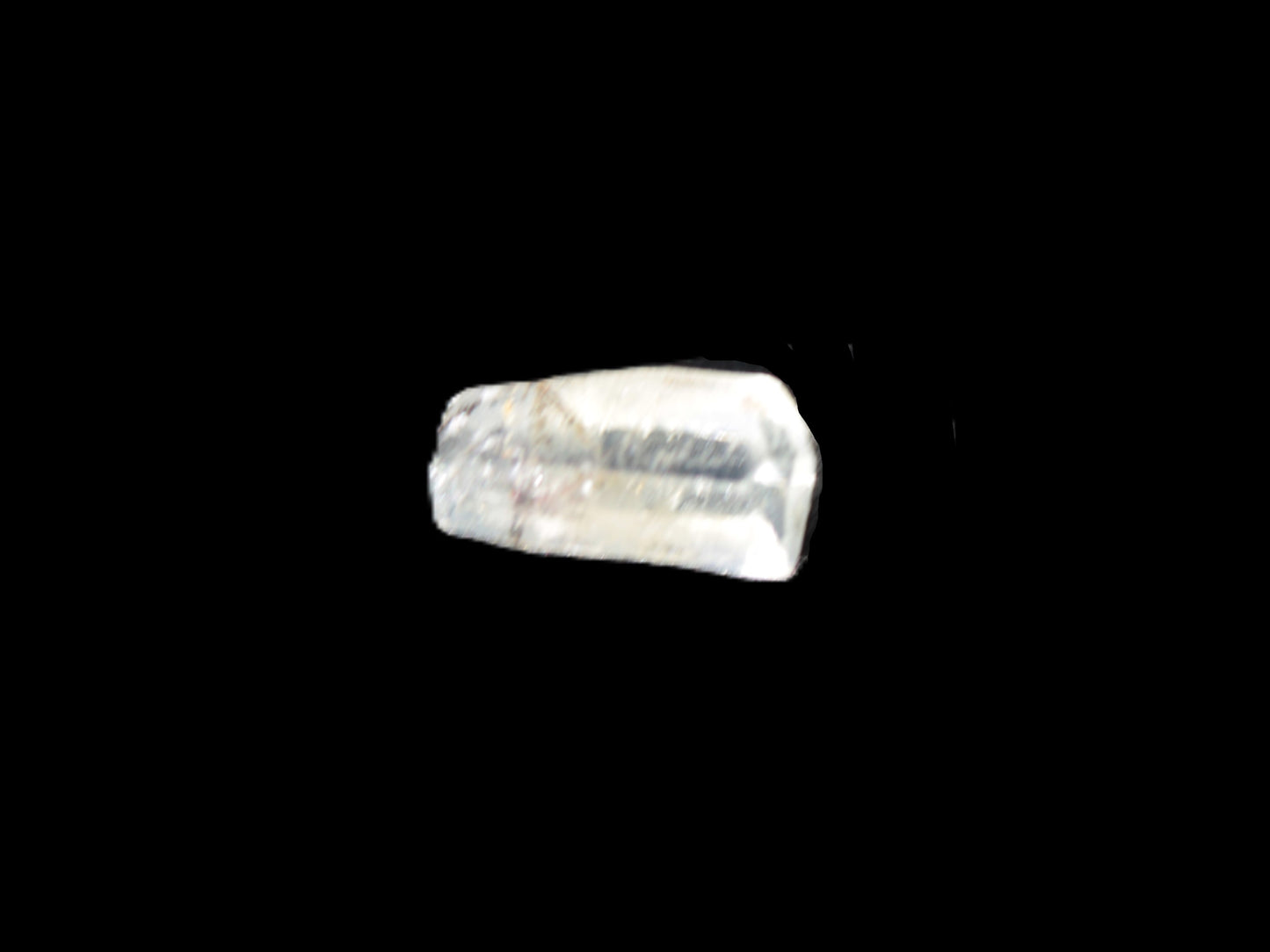 Clear Terminated tiny Aqumarine crystal 11mm 3.1ct  0.6g Rocks and Things