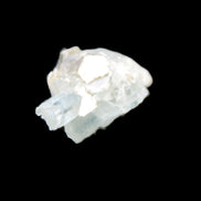 Aquamarine crystals with Lepidolite 31mm 32.5ct 6.4g Rocks and Things