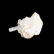 Thin Clear Aquamarine with tiny Lemurian Quartz crystals on matrix 32.6ct 6.5g Rocks and Things