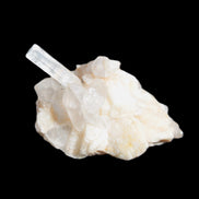 Thin Clear Aquamarine with tiny Lemurian Quartz crystals on matrix 32.6ct 6.5g Rocks and Things