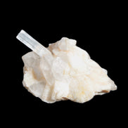 Thin Clear Aquamarine with tiny Lemurian Quartz crystals on matrix 32.6ct 6.5g Rocks and Things