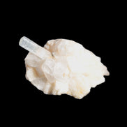 Thin Clear Aquamarine with tiny Lemurian Quartz crystals on matrix 32.6ct 6.5g Rocks and Things