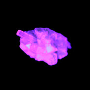 Thin Clear Aquamarine in UV light