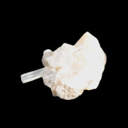 Thin Clear Aquamarine with tiny Lemurian Quartz crystals on matrix 32.6ct 6.5g Rocks and Things