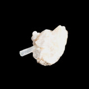 Thin Clear Aquamarine with tiny Lemurian Quartz crystals on matrix 32.6ct 6.5g Rocks and Things